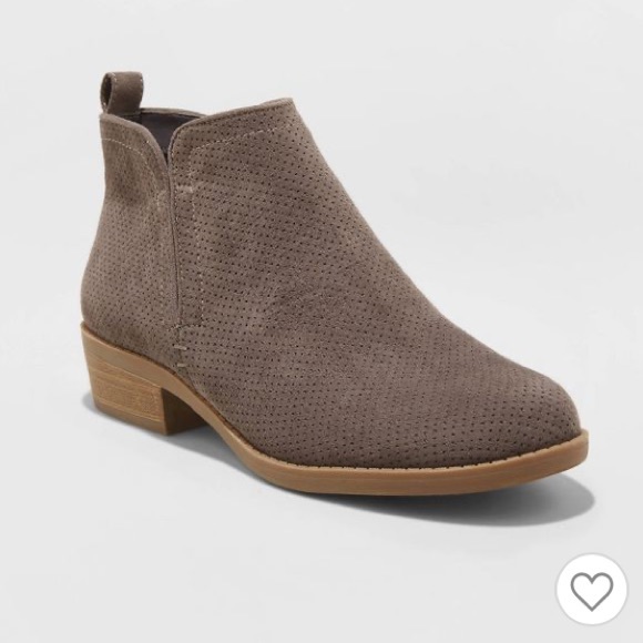 Universal Thread Dylan Microsuede Tan Booties - Picture 2 of 5